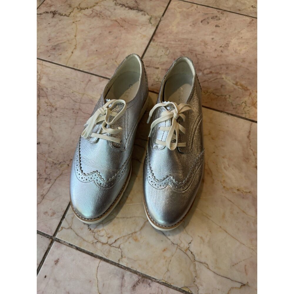 Cole Haan Silver Derby Shoes